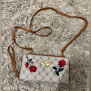 Vintage Y2K Babyphat Red Floral Crossbody Bag